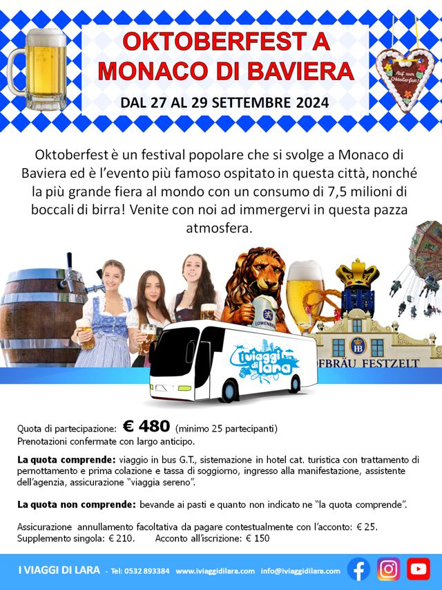 Oktoberfest Monaco- viaggio di gruppo-i viaggi di lara