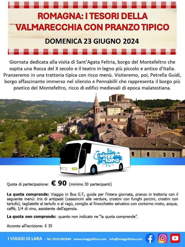 Tour enogastronomico in Romagna - viaggio di gruppo-i viaggi di lara