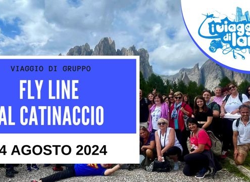 viaggio di gruppo fly line catinaccio