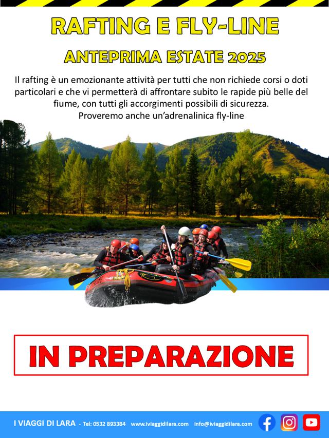 viaggi di gruppo-Anteprima rafting e fly line- i viaggi di lara