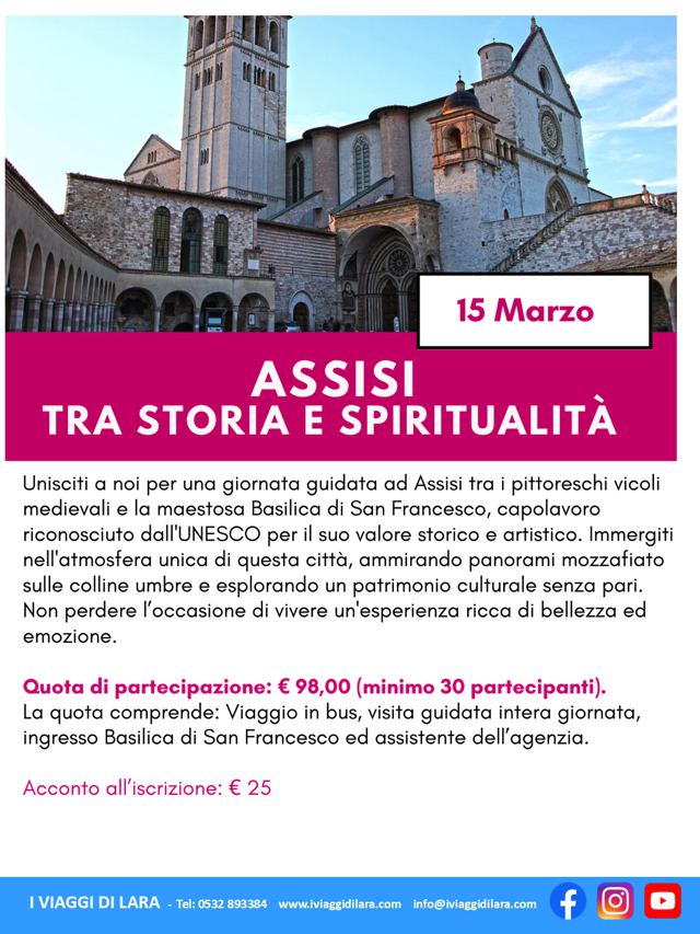 viaggi di gruppo-Assisi- i viaggi di lara