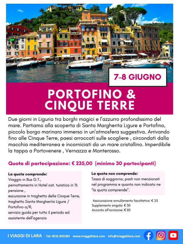 viaggi di gruppo-Portovenere e Cinque Terre- i viaggi di lara