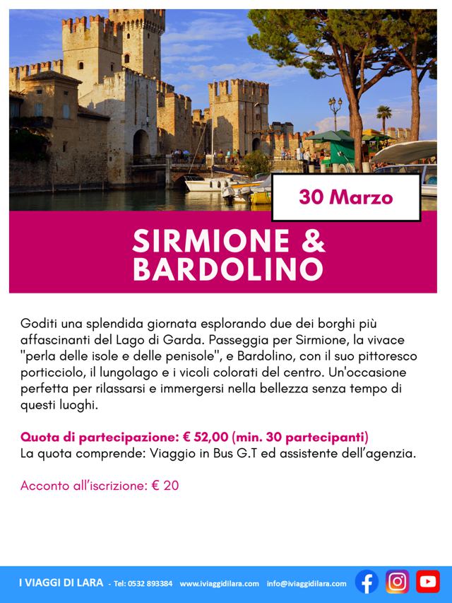 viaggi di gruppo-Sirmione e Bardolino- i viaggi di lara