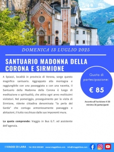 viaggio di gruppo-Santuario Madonna della Corona e Sirmione