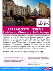 viaggio di gruppo-Ferragosto a Lubiana, Vienna e Salisburgo