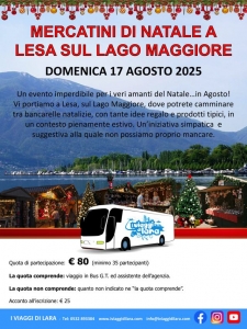 Mercatini di Natale di Lesa, Lago Maggiore