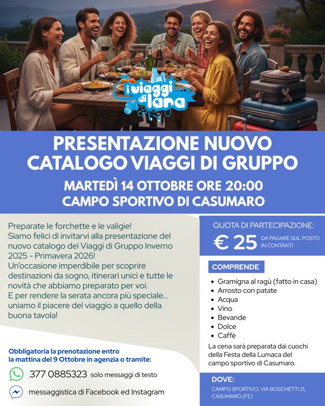 presentazione nuovo catalogo viaggi di gruppo - 2025-2026