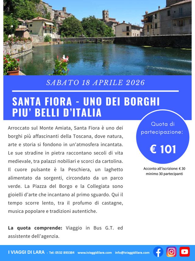 viaggio di gruppo-Santa Fiora- i viaggi di lara