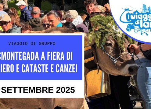 viaggio di gruppo desmontegada fiera di primiero