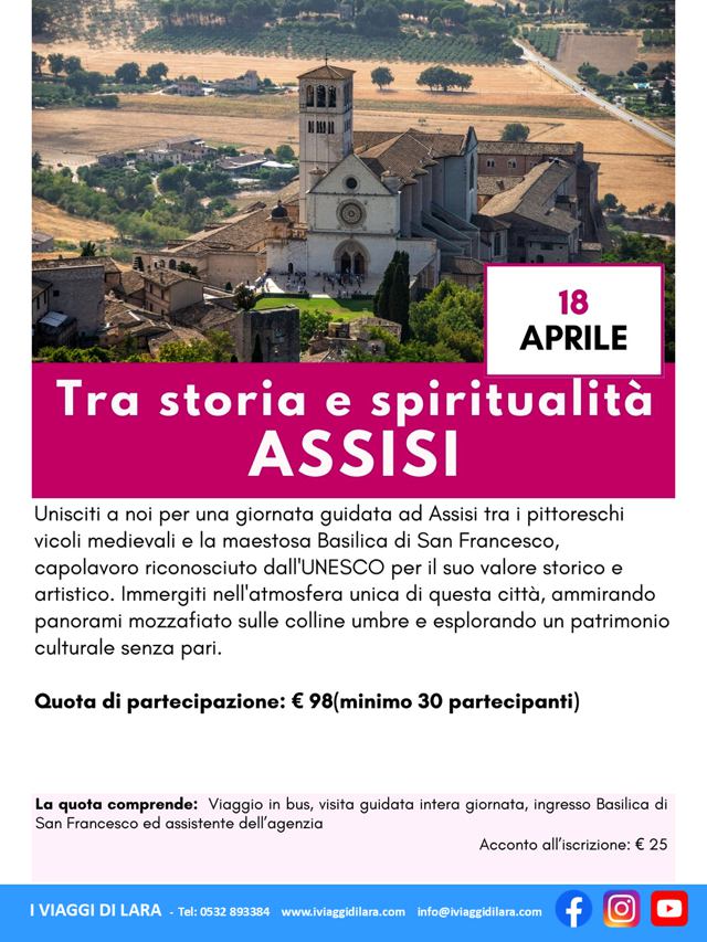 viaggio di gruppo-Assisi- i viaggi di lara