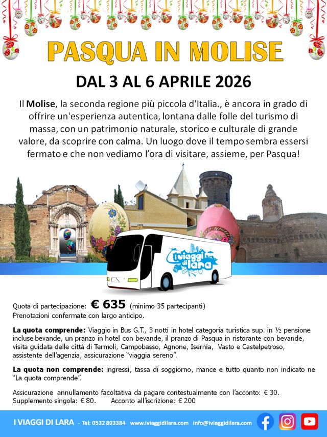 viaggio di gruppo-Pasqua in Molise- i viaggi di lara