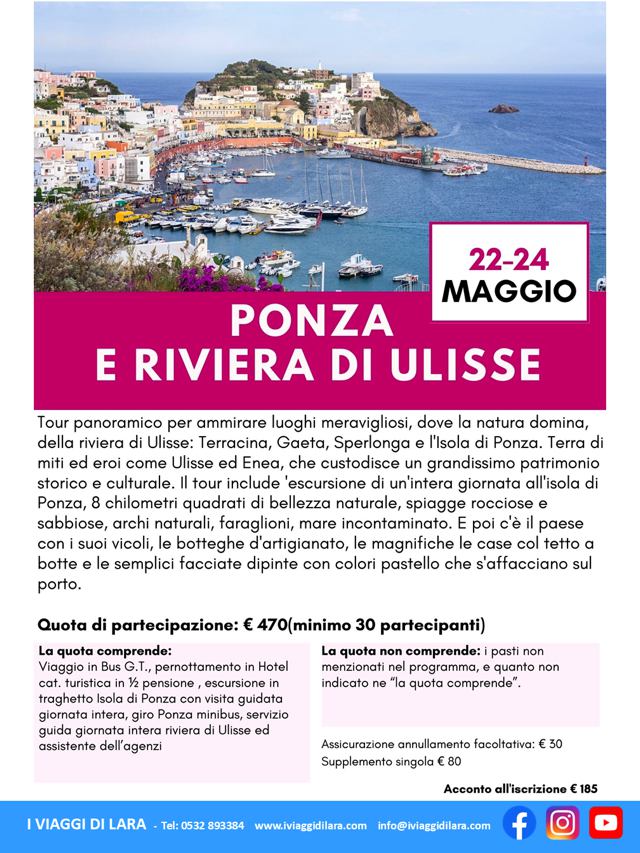 viaggio di gruppo-Ponza - i viaggi di lara