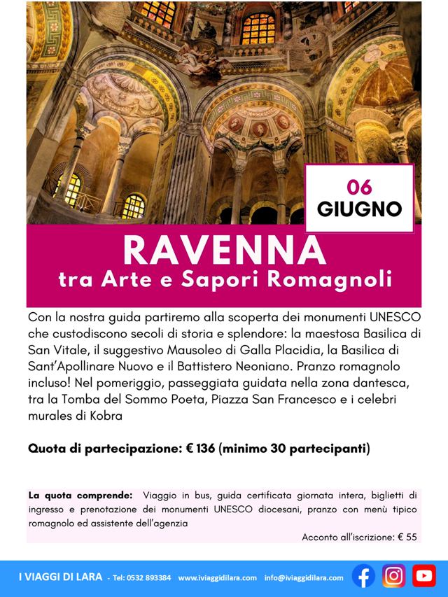 viaggio di gruppo-Ravenna- i viaggi di lara