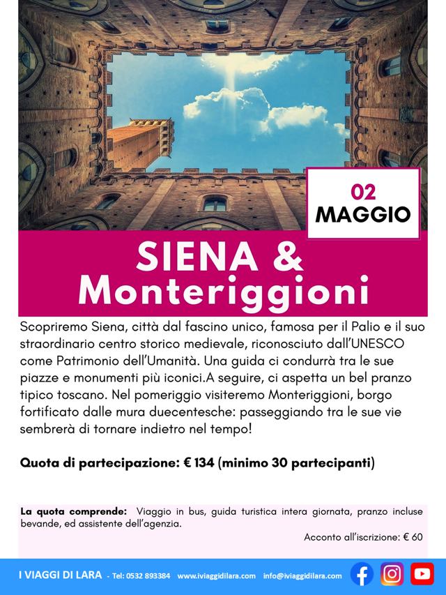 viaggio di gruppo-Siena e Monteriggioni - i viaggi di lara