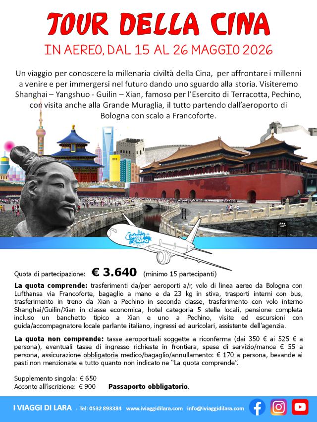 viaggio di gruppo-Tour Cina- i viaggi di lara