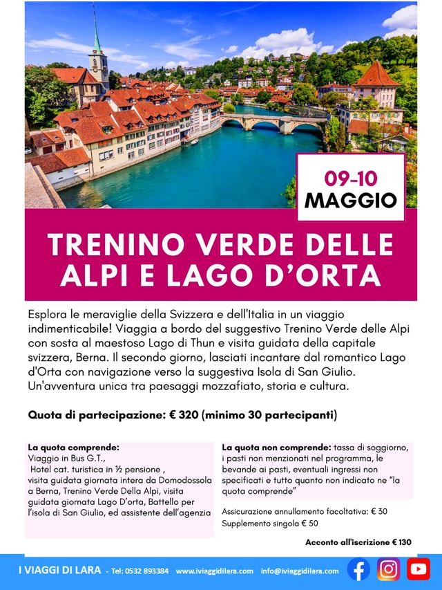viaggio di gruppo-Trenino Verde - i viaggi di lara
