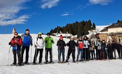 viaggio di gruppo ciaspolata passo coe folgaria