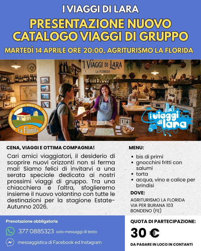 presentazione nuovo catalogo viaggi di gruppo - primavera-estate-autunno 2026