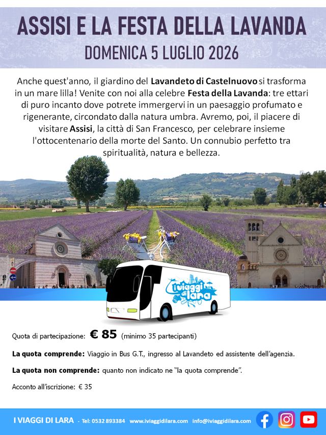 viaggi di gruppo-Festa Lavanda Assisi-i viaggi di lara