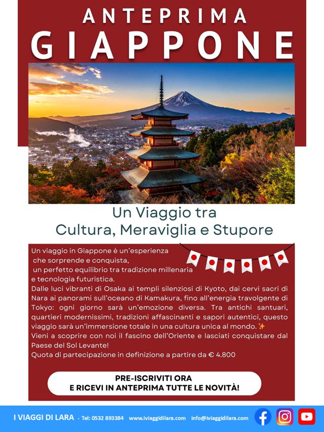 viaggi di gruppo-Giappone, anteprima- i viaggi di lara