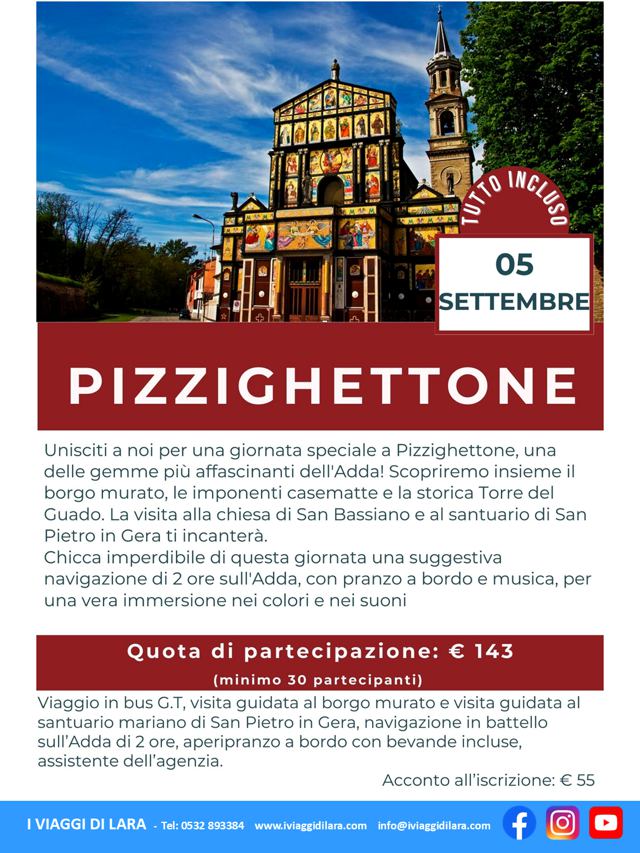 viaggi di gruppo-Pizzighettone- i viaggi di lara