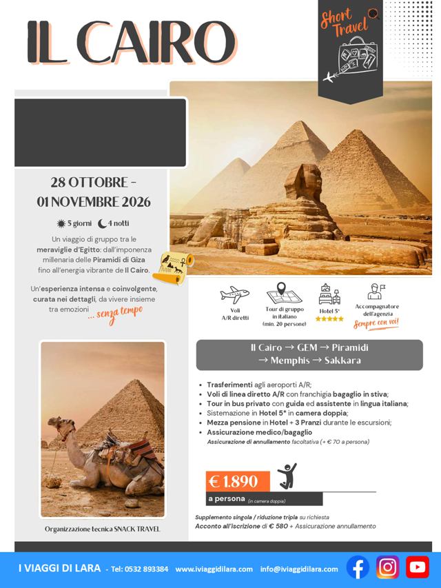 viaggi di gruppo-Il Cairo snack travel- i viaggi di lara