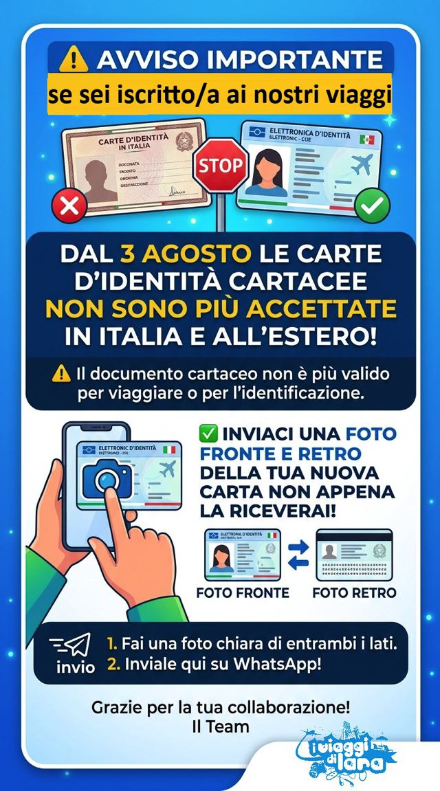 Info importanti sulle carte di identità per viaggiare