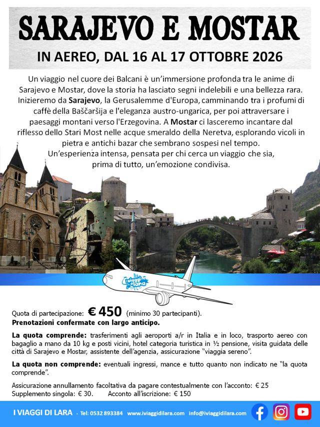 Sarajevo e Mostar