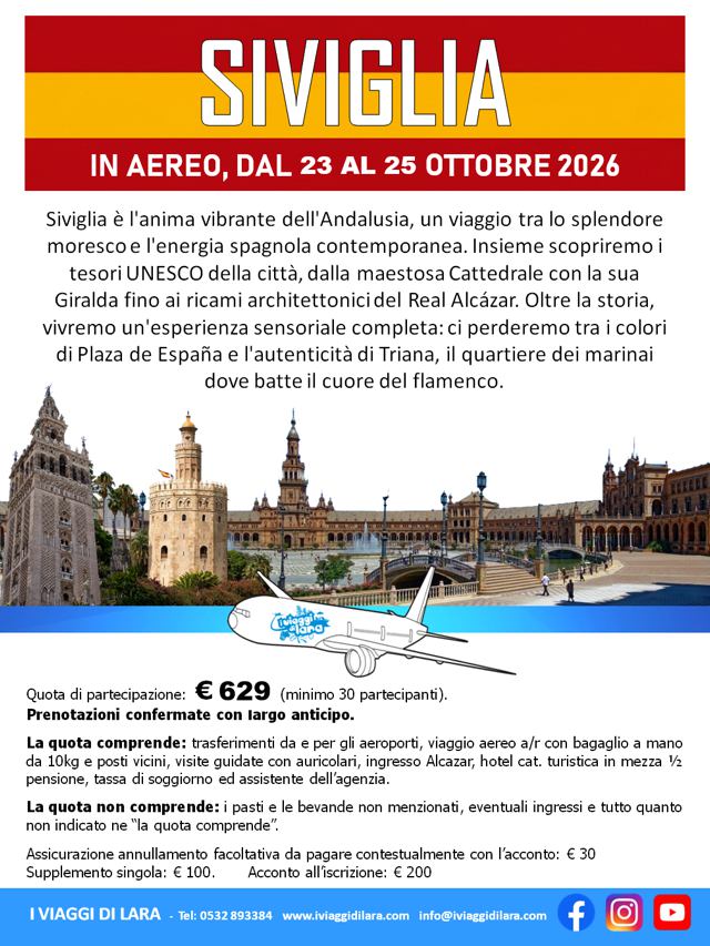viaggio di gruppo a siviglia