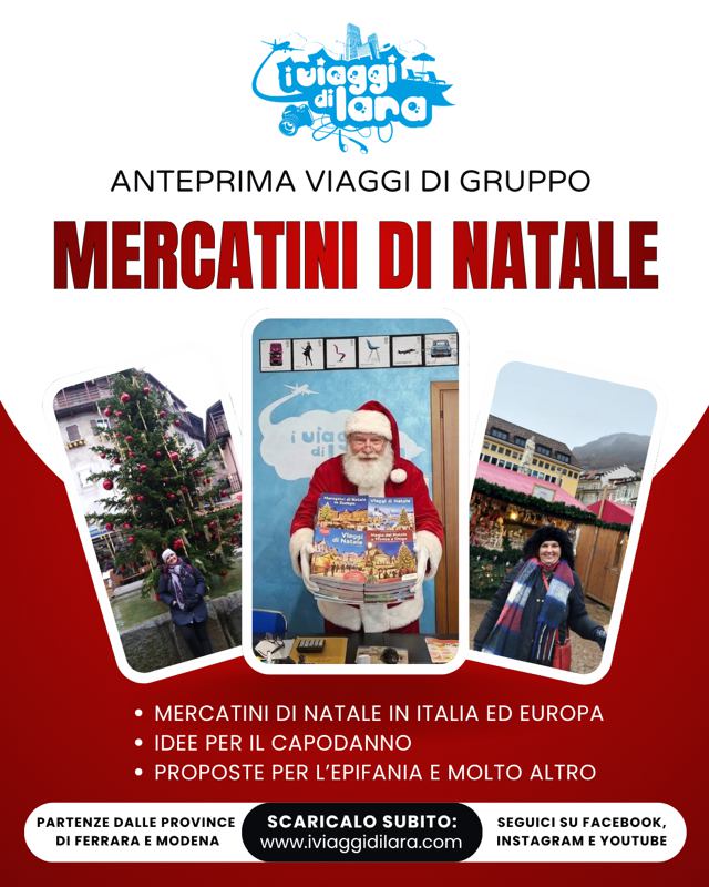 CATALOGO MERCATINI DI NATALE 2026 - VIAGGI DI GRUPPO VIAGGI DI LARA