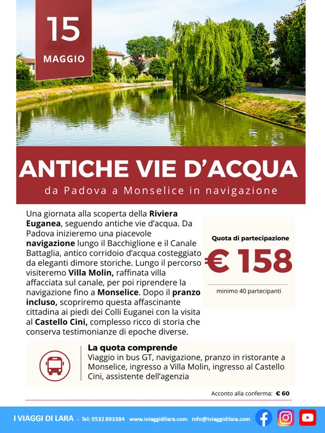 Viaggi di gruppo-Antiche vie d'acqua corn- i viaggi di lara