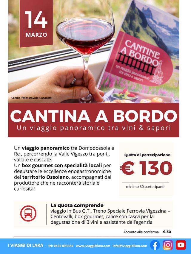 Viaggi di gruppo-Cantina a bordo corn- i viaggi di lara