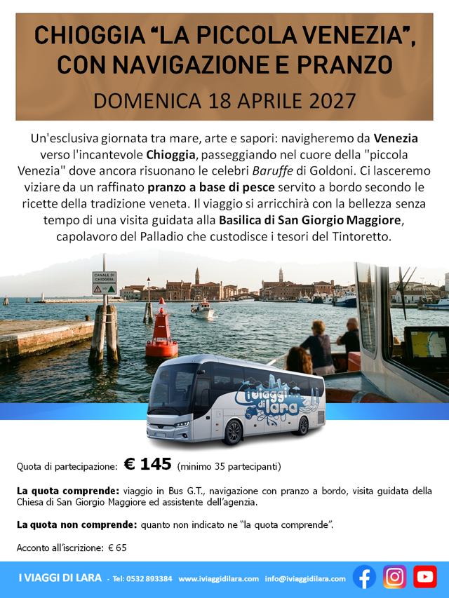 viaggi di gruppo-chioggia- i viaggi di lara