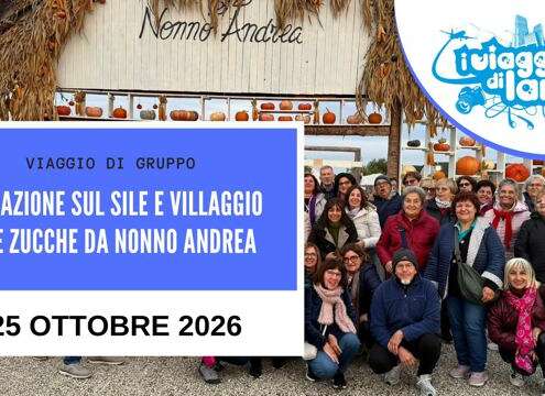 viaggio di gruppo navigazione sile e villaggio zucche862872016_2086958802007141_7701966979284089928_n